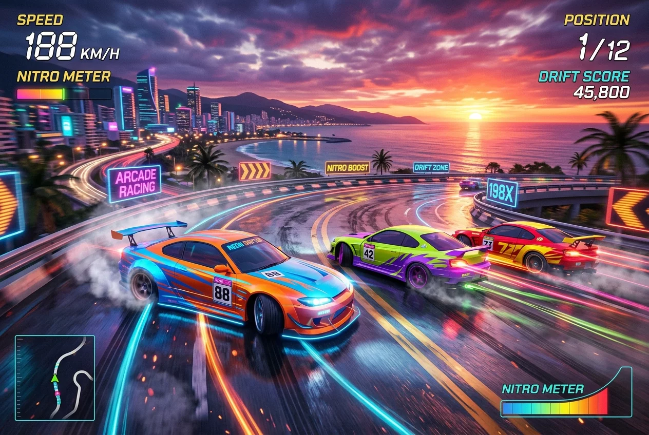 Road Racing Highway Car Chase Drift